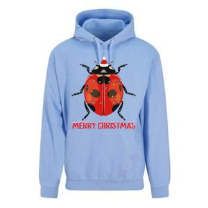 Cute Ladybug Christmas Tree Lights Great Gift Unisex Surf Hoodie