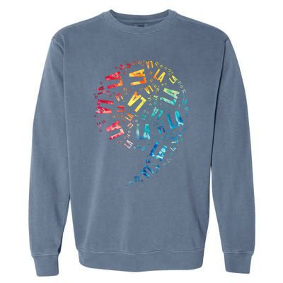 Comma La Cat Tie Dye Garment-Dyed Sweatshirt