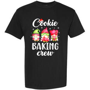 Cooking Lover Christmas Gnomes Cookie Baking Crew Pajamas Cute Gift Garment-Dyed Heavyweight T-Shirt