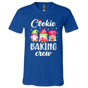 Cooking Lover Christmas Gnomes Cookie Baking Crew Pajamas Cute Gift V-Neck T-Shirt