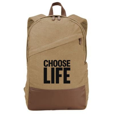 Choose Life Cotton Canvas Backpack