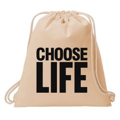 Choose Life Drawstring Bag