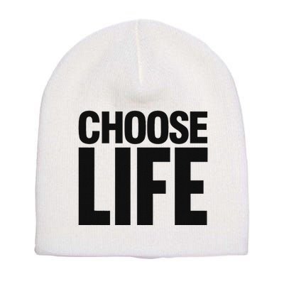 Choose Life Short Acrylic Beanie