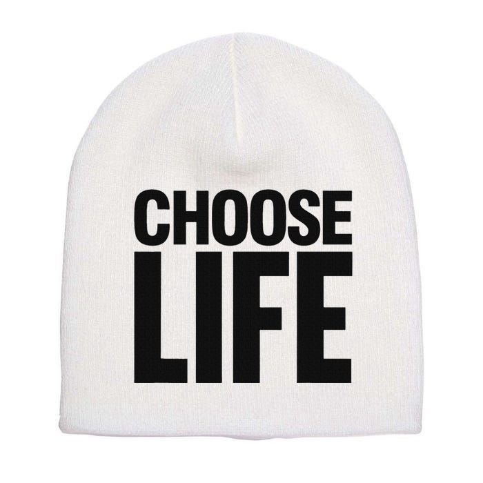 Choose Life Short Acrylic Beanie