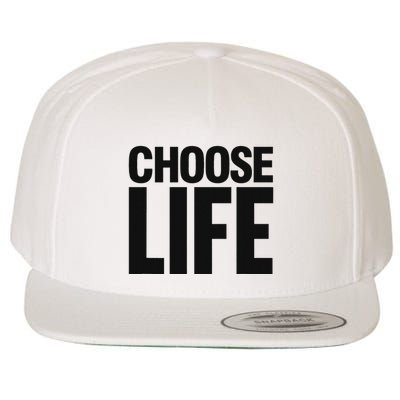 Choose Life Wool Snapback Cap