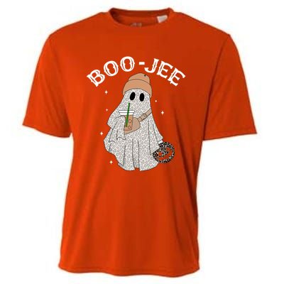 Coffee Lovers Cute Ghost Halloween Costume Boujee Boojee Funny Gift Cooling Performance Crew T-Shirt