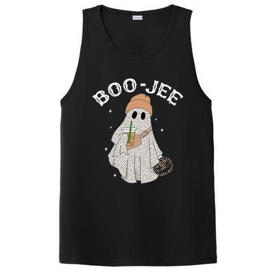 Coffee Lovers Cute Ghost Halloween Costume Boujee Boojee Funny Gift PosiCharge Competitor Tank