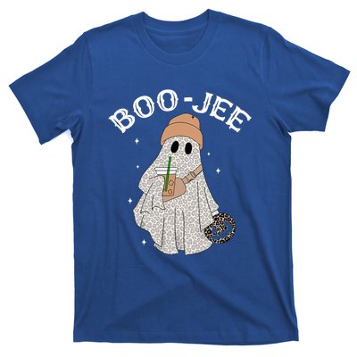 Coffee Lovers Cute Ghost Halloween Costume Boujee Boojee Funny Gift T-Shirt