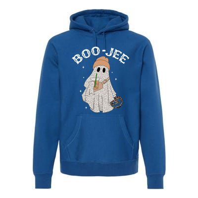 Coffee Lovers Cute Ghost Halloween Costume Boujee Boojee Funny Gift Premium Hoodie