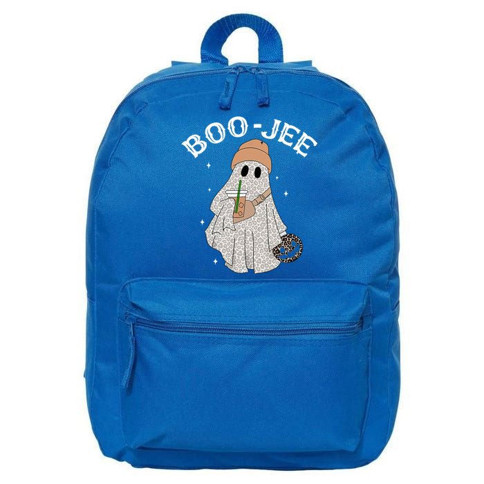 Coffee Lovers Cute Ghost Halloween Costume Boujee Boojee Funny Gift 16 in Basic Backpack