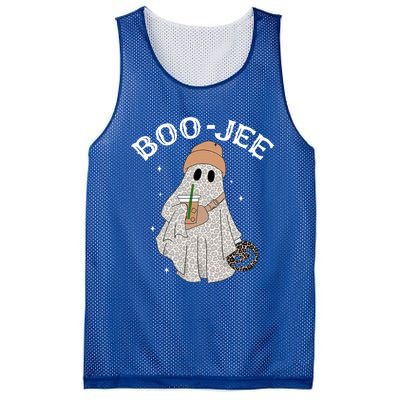 Coffee Lovers Cute Ghost Halloween Costume Boujee Boojee Funny Gift Mesh Reversible Basketball Jersey Tank