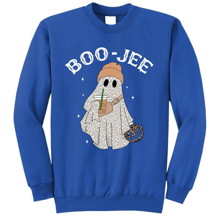 Coffee Lovers Cute Ghost Halloween Costume Boujee Boojee Funny Gift Tall Sweatshirt