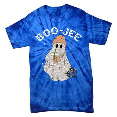 Coffee Lovers Cute Ghost Halloween Costume Boujee Boojee Funny Gift Tie-Dye T-Shirt