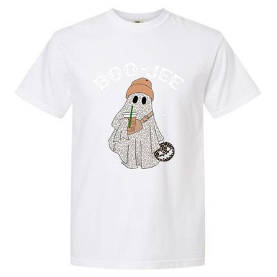 Coffee Lovers Cute Ghost Halloween Costume Boujee Boojee Funny Gift Garment-Dyed Heavyweight T-Shirt