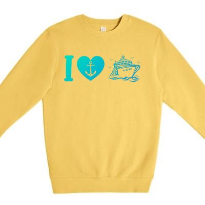 Cruising Lover Cruise Ship Vacation I Love Cruise Meaningful Gift Premium Crewneck Sweatshirt