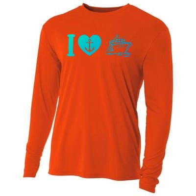 Cruising Lover Cruise Ship Vacation I Love Cruise Meaningful Gift Cooling Performance Long Sleeve Crew