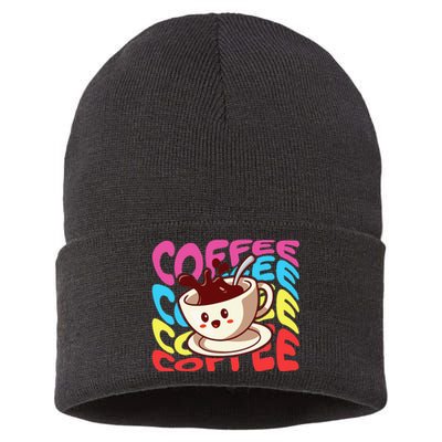 Coffee Lover Sustainable Knit Beanie