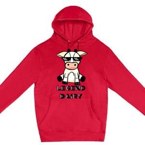 Cow Legendairy Cow Print Pun Premium Pullover Hoodie