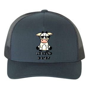 Cow Legendairy Cow Print Pun Yupoong Adult 5-Panel Trucker Hat