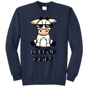 Cow Legendairy Cow Print Pun Sweatshirt