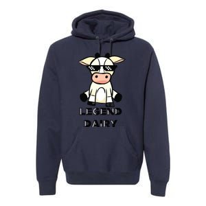 Cow Legendairy Cow Print Pun Premium Hoodie