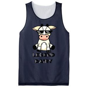 Cow Legendairy Cow Print Pun Mesh Reversible Basketball Jersey Tank