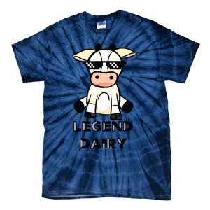 Cow Legendairy Cow Print Pun Tie-Dye T-Shirt