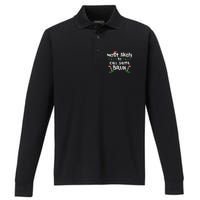 Christmas Likely Call Santa Bruh Xmas Family Performance Long Sleeve Polo