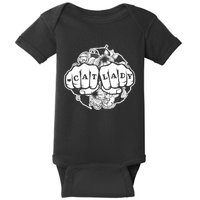 Cat Lady Cat Lover Knuckle Tattoo Cats And Tats Baby Bodysuit