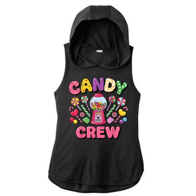 Candy Land Candy Crew Decorations Sweetie Candy Squad Cool Ladies PosiCharge Tri-Blend Wicking Draft Hoodie Tank