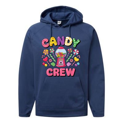 Candy Land Candy Crew Decorations Sweetie Candy Squad Cool Performance Fleece Hoodie