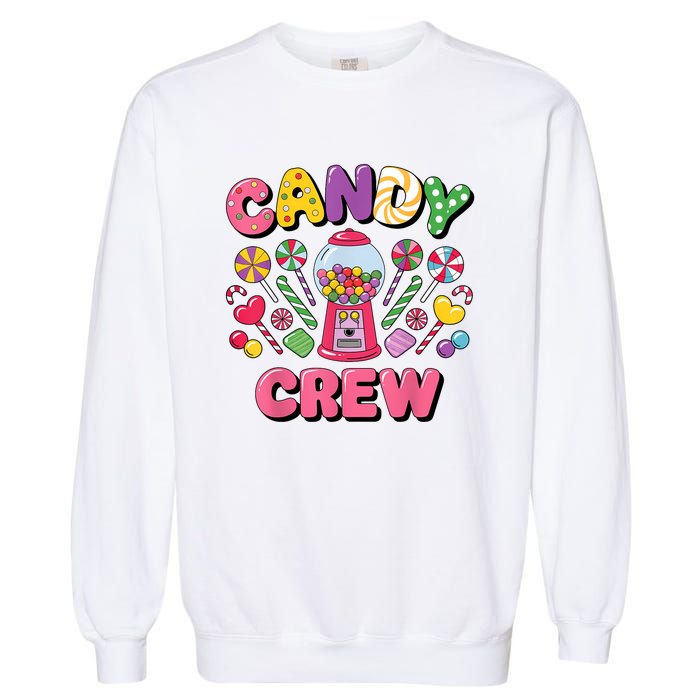 Candy Land Candy Crew Decorations Sweetie Candy Squad Cool Garment-Dyed Sweatshirt