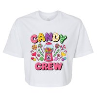 Candy Land Candy Crew Decorations Sweetie Candy Squad Cool Bella+Canvas Jersey Crop Tee