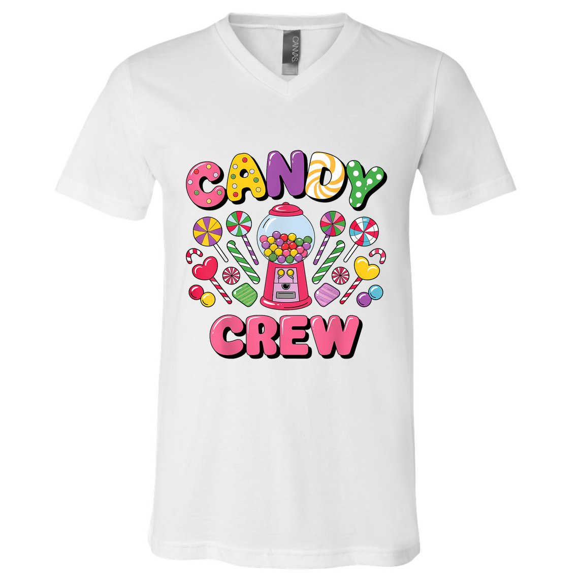 Candy Land Candy Crew Decorations Sweetie Candy Squad Cool V-Neck T-Shirt