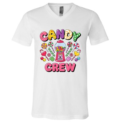 Candy Land Candy Crew Decorations Sweetie Candy Squad Cool V-Neck T-Shirt