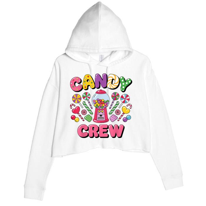 Candy Land Candy Crew Decorations Sweetie Candy Squad Cool Crop Fleece Hoodie