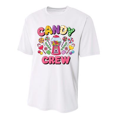 Candy Land Candy Crew Decorations Sweetie Candy Squad Cool Performance Sprint T-Shirt