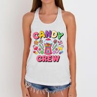 Candy Land Candy Crew Decorations Sweetie Candy Squad Cool Women's Knotted Racerback Tank