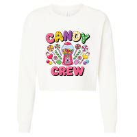 Candy Land Candy Crew Decorations Sweetie Candy Squad Cool Cropped Pullover Crew