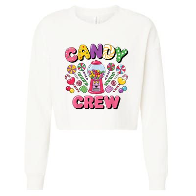 Candy Land Candy Crew Decorations Sweetie Candy Squad Cool Cropped Pullover Crew