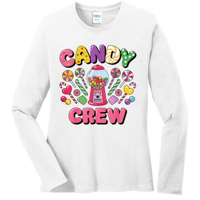 Candy Land Candy Crew Decorations Sweetie Candy Squad Cool Ladies Long Sleeve Shirt