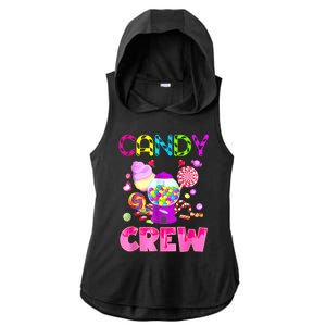 Candy Land Candy Crew Decorations Sweetie Candy Squad Ladies PosiCharge Tri-Blend Wicking Draft Hoodie Tank