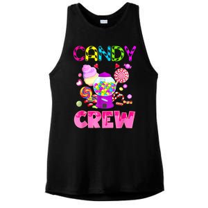 Candy Land Candy Crew Decorations Sweetie Candy Squad Ladies PosiCharge Tri-Blend Wicking Tank