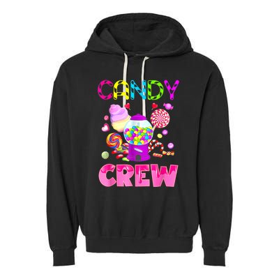 Candy Land Candy Crew Decorations Sweetie Candy Squad Garment-Dyed Fleece Hoodie