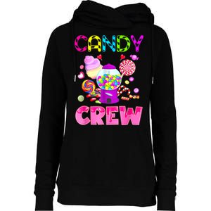 Candy Land Candy Crew Decorations Sweetie Candy Squad Womens Funnel Neck Pullover Hood