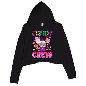 Candy Land Candy Crew Decorations Sweetie Candy Squad Crop Fleece Hoodie