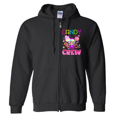 Candy Land Candy Crew Decorations Sweetie Candy Squad Full Zip Hoodie