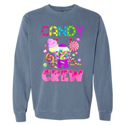 Candy Land Candy Crew Decorations Sweetie Candy Squad Garment-Dyed Sweatshirt