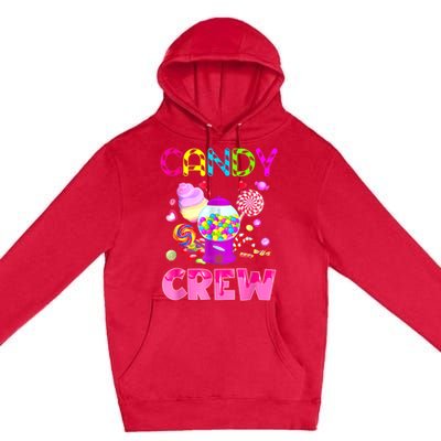 Candy Land Candy Crew Decorations Sweetie Candy Squad Premium Pullover Hoodie