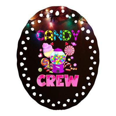 Candy Land Candy Crew Decorations Sweetie Candy Squad Ceramic Oval Ornament